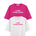 I Love Everything Oversized Tshirt Combo