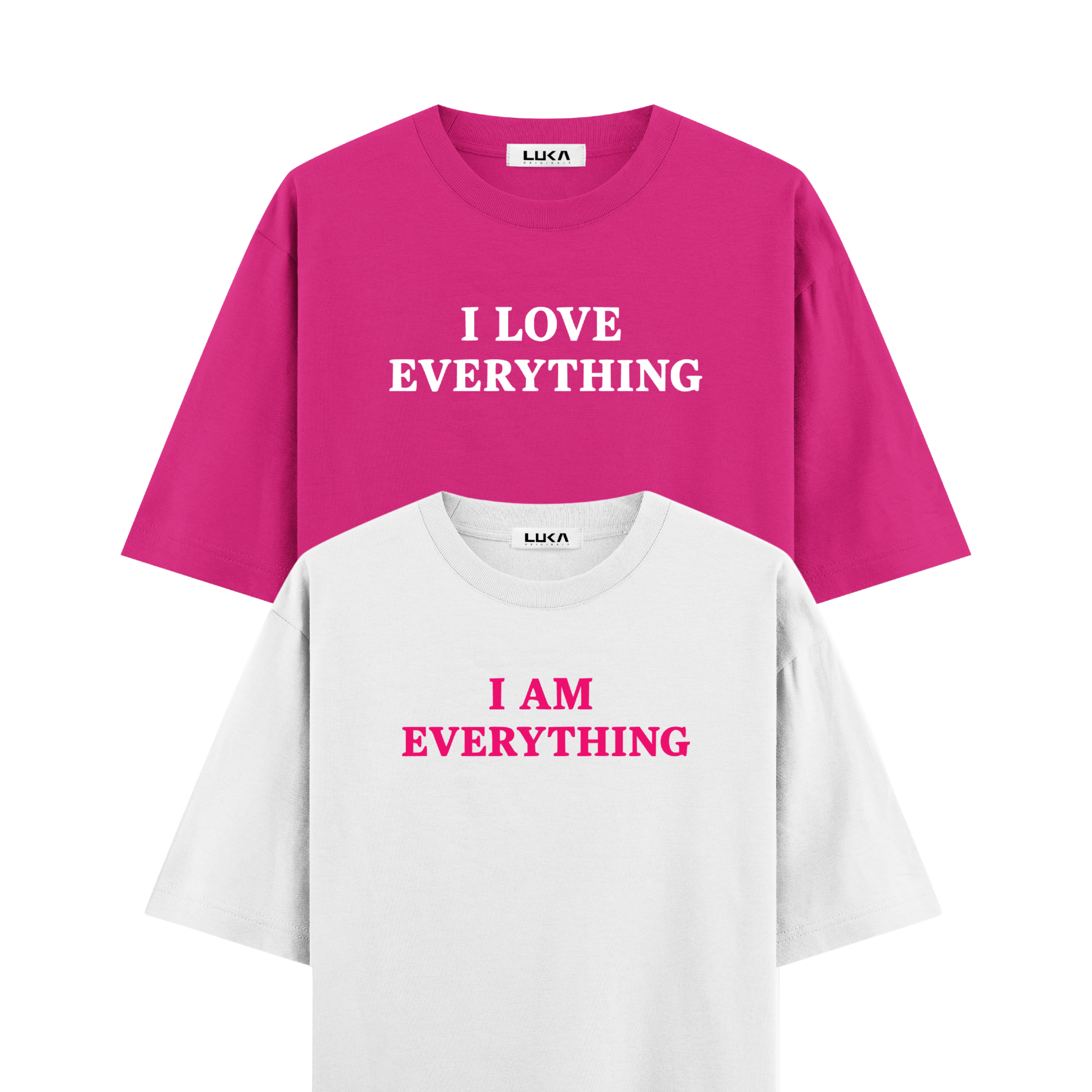 I Love Everything Oversized Tshirt Combo