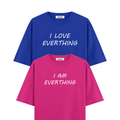 I Love Everything Oversized Tshirt Combo