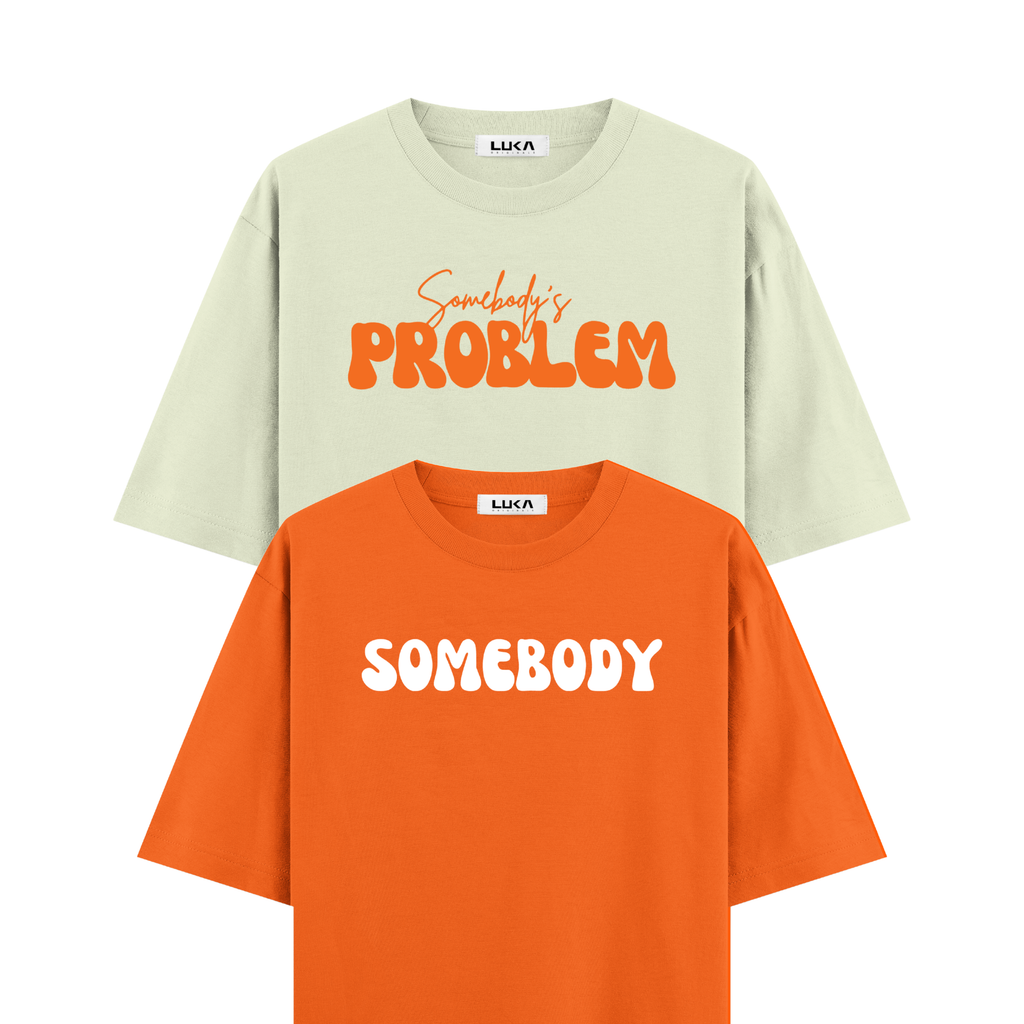 Somebody's Problem Oversized Tshirt Combo