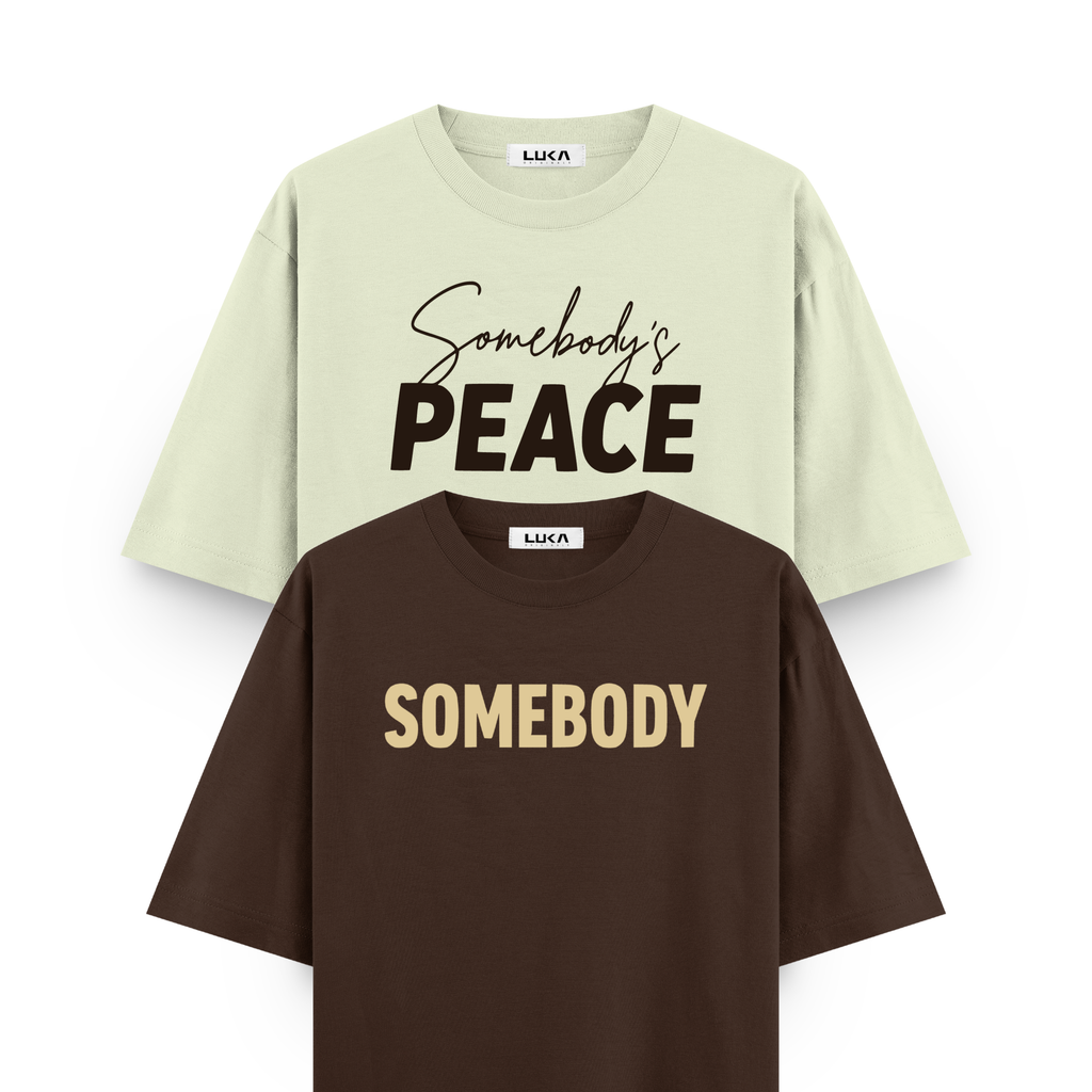 Somebody's Peace Oversized Tshirt Combo