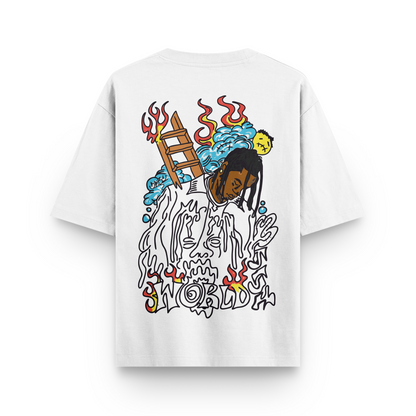 Travis Scott - World Fire Oversized Tshirt