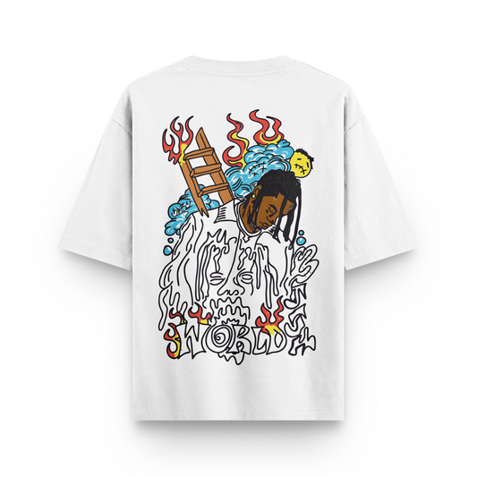 Travis Scott - World Fire Oversized Tshirt