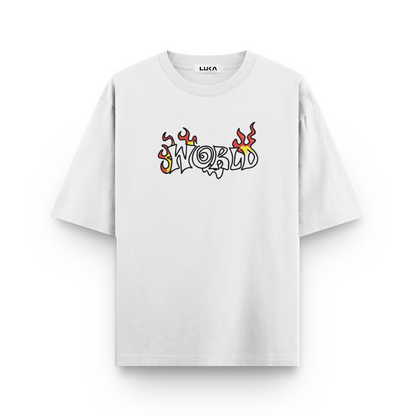Travis Scott - World Fire Oversized Tshirt