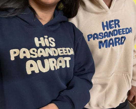 His Pasandeeda Aurat, Her Pasandeeda Mard Hoodie Combo